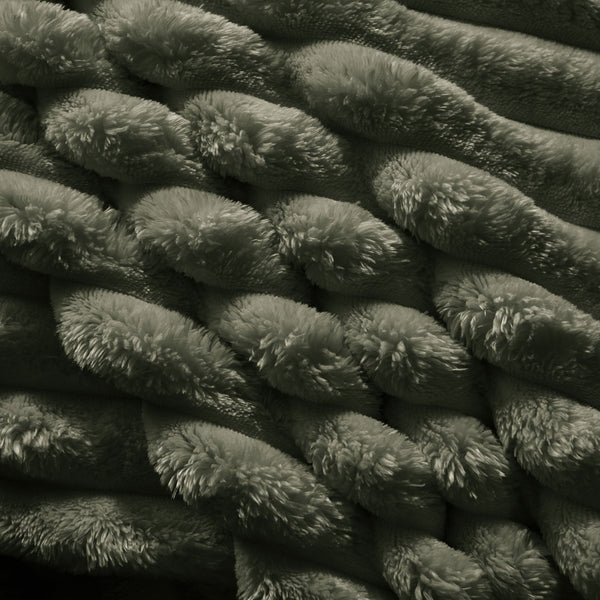 English Elm Plush Corduroy Ottoman with High-Density Sponge and Solid Wood Frame for Living Room & Office Seating Green W1885P346914