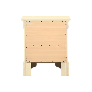 English Elm Classic Beige Nightstand Two-Drawer 24"H x 21"W x 16"D – Durable Particle Board, Warm Neutral Accent for Bedroom Decor B078107854