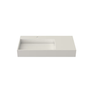 English Elm Stone Resin Rectangular Vanity Sink Seamless Basin for Modern Bathroom Countertop T3785P355769