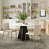 Izar Dining Table White 110356 Zuo Modern