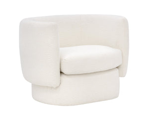 Sunpan VALENCE Sculptural Armchair in Maya White Boucle – Modern Elegance for Stylish Living Spaces 107996