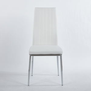 English Elm 1+4,5Pieces Mid-Century Dining Set With Glass Top - Stylish Table & Versatile Accent For 4-6 Guests W234S00131