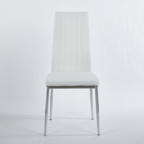 English Elm 1+4,5Pieces Mid-Century Dining Set With Glass Top - Stylish Table & Versatile Accent For 4-6 Guests W234S00131