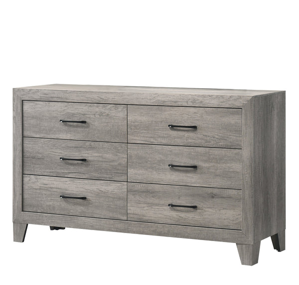English Elm 1pc Contemporary Tall Chest with Faux Marble Top and Four Drawers for Elegant Bedroom Storage Gray 62.01 L x 19.29 W x 32.48 H B2741P334816