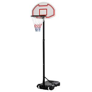 English Elm Soozier Adjustable Basketball Hoop System with Shatterproof Backboard and Rolling Base W2225P229430