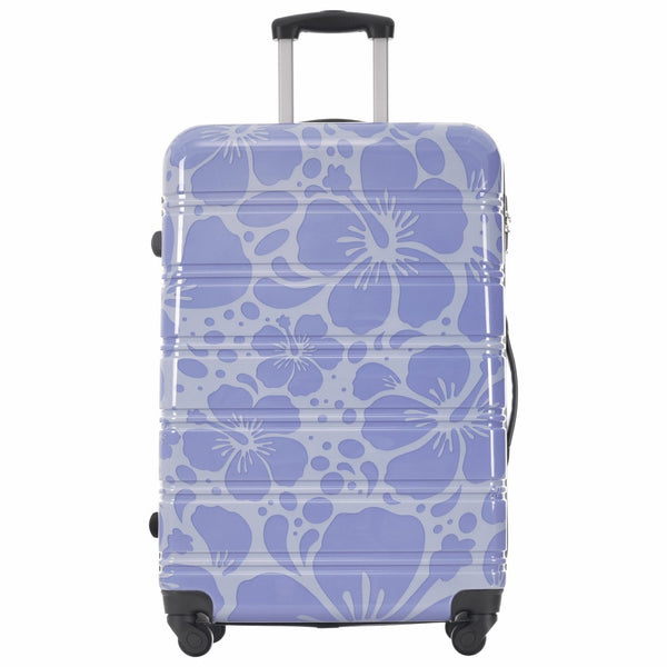 English Elm Hardshell Polycarbonate Luggage Set Three Piece Tsa Lock Spinner Travel Suitcases Blue N732P306618C