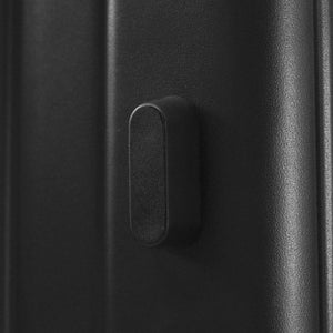 English Elm Luggage 5 Piece Hardside Abs Set with Front Access Carry on and Tsa Spinner Wheels Black N732P391579B