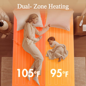 English Elm 1-Piece King Heated Mattress Pad - Cozy Comfort With 5 Heat Settings & Deep 15" Skirt For Winter Warmth B035P408314