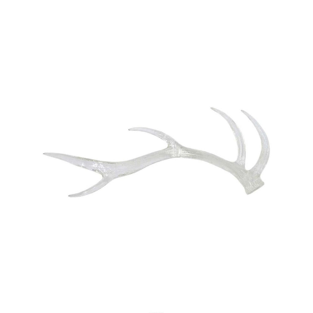 English Elm Decorative Clear Resin Antler Sculpture Transparent Light Catching Rustic Modern Accent B056P417021
