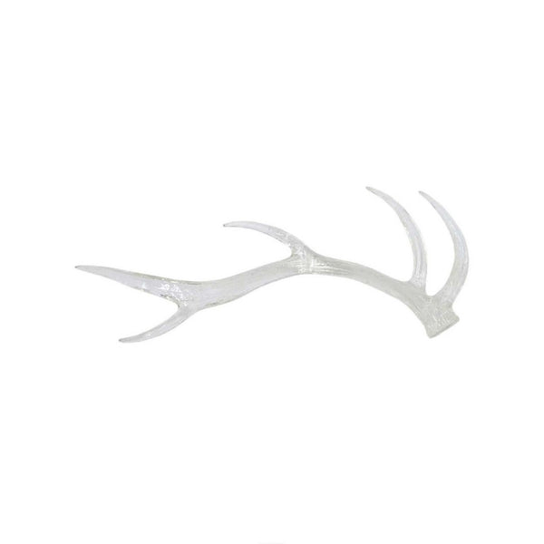 English Elm Decorative Clear Resin Antler Sculpture Transparent Light Catching Rustic Modern Accent B056P417021