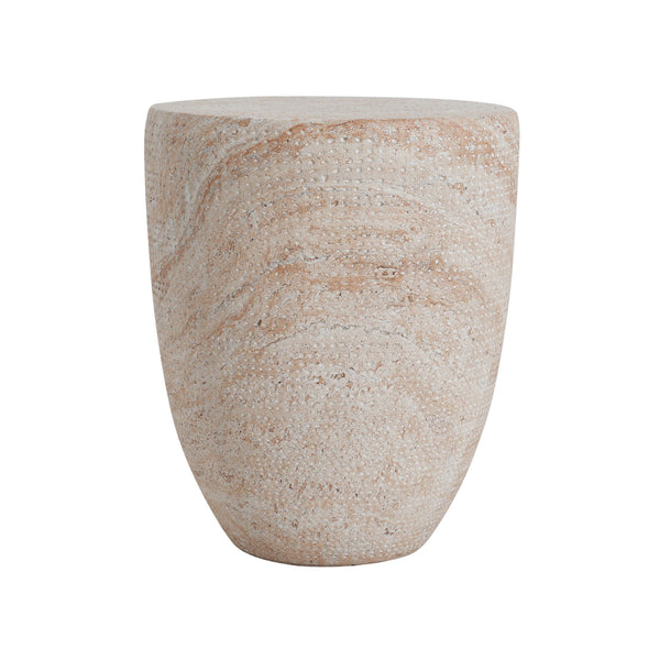 English Elm Christopher Knight Home® - Outdoor/Indoor Lightweight Concrete Side Table, Stylish Travertine Finish For Versatile Use N773P253801Z