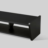 Floating 70-Inch Wall-Mounted TV Stand - Minimalist Design with Cubby Storage & Cable Management Ports