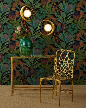 Currey & Company Muluk Wall Sconce - Vintage Elegance Meets Modern Design In Handcrafted Gold Leaf And Marble Finish Gold Metal ,Marble 5900-0059-currey-company