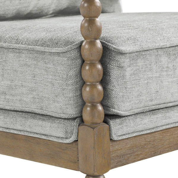 OSP Home Furnishings Fletcher Spindle Chair Smoke