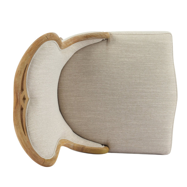 English Elm Christopher Knight Home® - Heart-Back Wingback Dining Chairs Set Of 2 – Elegant Upholstered Seating With Natural Wood Legs N768P283429N