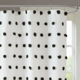 Madison Park Sophie Casual Shower Curtain MP70-6597 Black