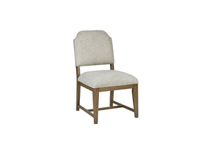 English Elm Upholstered Chair with Hickory Veneer Cashew Finish, Polyester Fabric Comfort, Stylish Backrest Almond 44 L x 24.75 W x 17 H B2699P383810