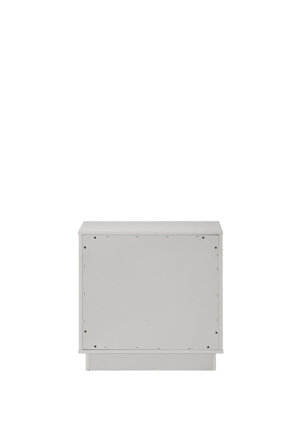 English Elm Esther Two Drawer Glam Nightstand with High Gloss Lacquered Mdf Finish for Modern Bedrooms B2756P493475