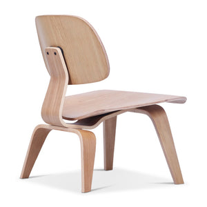 English Elm Molded Plywood Lounge Chair Mid Century Ergonomic Ash Veneer Seat for Living Room Oak B353P478334