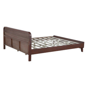 English Elm Christopher Knight Home® - Pine Queen Size Bed In Dark Walnut, Solid Pine Frame With No Box Spring, Classic Comfort & Style N770P291028W_N770P291029W