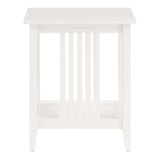 OSP Home Furnishings Sierra Side Table White Finish