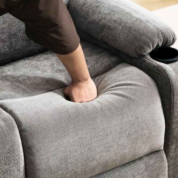 English Elm Infinite Power Lift Recliner with Massage Heat Usb Port and Cup Holders for Seniors W5029P388738