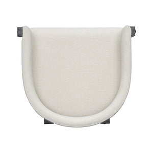 English Elm Christopher Knight Home® - COUNTER Mid-Century Modern 2-Piece Upholstered Barrel Back Stools with Rubberwood Frame and Foam Padding Beige+Black N771P243848B