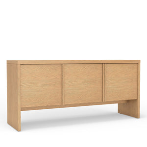 Origins Flo Collection Sideboard/Buffet - Elegant Mahogany Frame With Adjustable Shelves For Dining Storage Natural Mahogany Solids & Oak Veneer 8700nat-64