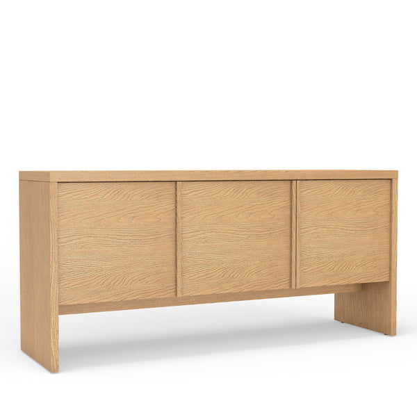 Origins Flo Collection Sideboard/Buffet - Elegant Mahogany Frame With Adjustable Shelves For Dining Storage Natural Mahogany Solids & Oak Veneer 8700nat-64