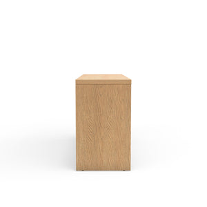 Origins Flo Collection Sideboard/Buffet - Elegant Mahogany Frame With Adjustable Shelves For Dining Storage Natural Mahogany Solids & Oak Veneer 8700nat-64