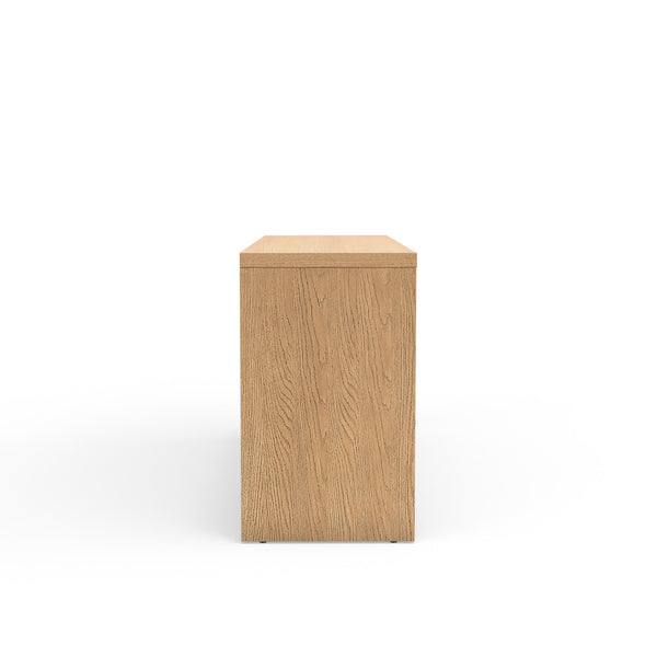 Origins Flo Collection Sideboard/Buffet - Elegant Mahogany Frame With Adjustable Shelves For Dining Storage Natural Mahogany Solids & Oak Veneer 8700nat-64