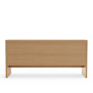 Origins Flo Collection Sideboard/Buffet - Elegant Mahogany Frame With Adjustable Shelves For Dining Storage Natural Mahogany Solids & Oak Veneer 8700nat-64