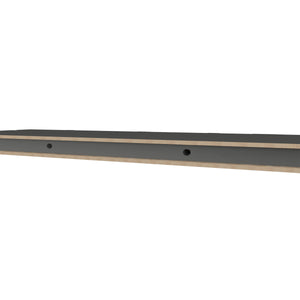 English Elm Iva recessed floating shelf set of 2 in matt grey melamine — 31.5" wide, sleek space-saving display solution Matte Gray 31.89 L x 10.63 W x 3.54 H B128P237183