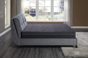 English Elm 11-inch Gel-Infused Memory Foam Hybrid Mattress Queen Size - 4-Layer Cooling Support, Pocket Coils Dark Gray 15 L x 15 W x 63 H B011P212564
