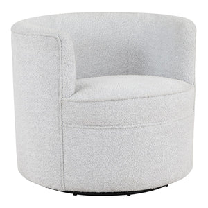 OSP Home Furnishings Cleo Swivel Chair Fog Fog