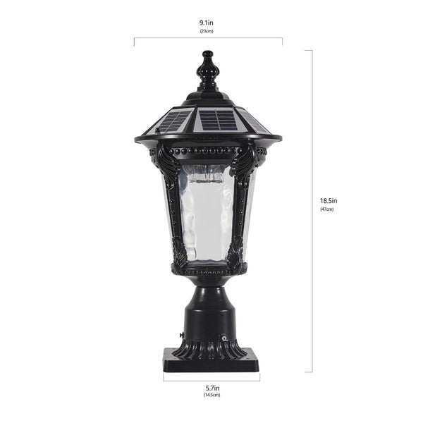 English Elm Retro Solar Lantern Dimmable Led Pathway Light Auto Dusk Dawn Outdoor Garden W1340P181986