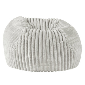 English Elm 40 Inch Minky Dove Grey Memory Foam Lounger - Ultimate Comfort For Relaxing, Gaming, And Cozying Up B108P193087