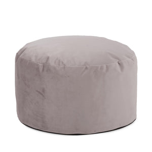 Howard Elliott Foot Pouf Luxurious Faux Fur Ottoman – Stylish Multi-functional Seating And Footrest For Any Room Gray 100% Polyester 871-1017-howard-elliott