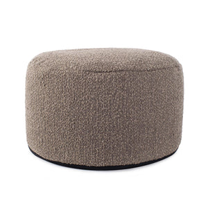 Howard Elliott Foot Pouf Luxurious Faux Fur Ottoman – Stylish Multi-functional Seating And Footrest For Any Room Brown 100% Polyester 871-1262-howard-elliott