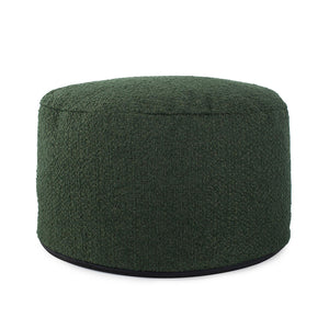 Howard Elliott Foot Pouf Luxurious Faux Fur Ottoman – Stylish Multi-functional Seating And Footrest For Any Room Green 100% Polyester 871-1265-howard-elliott