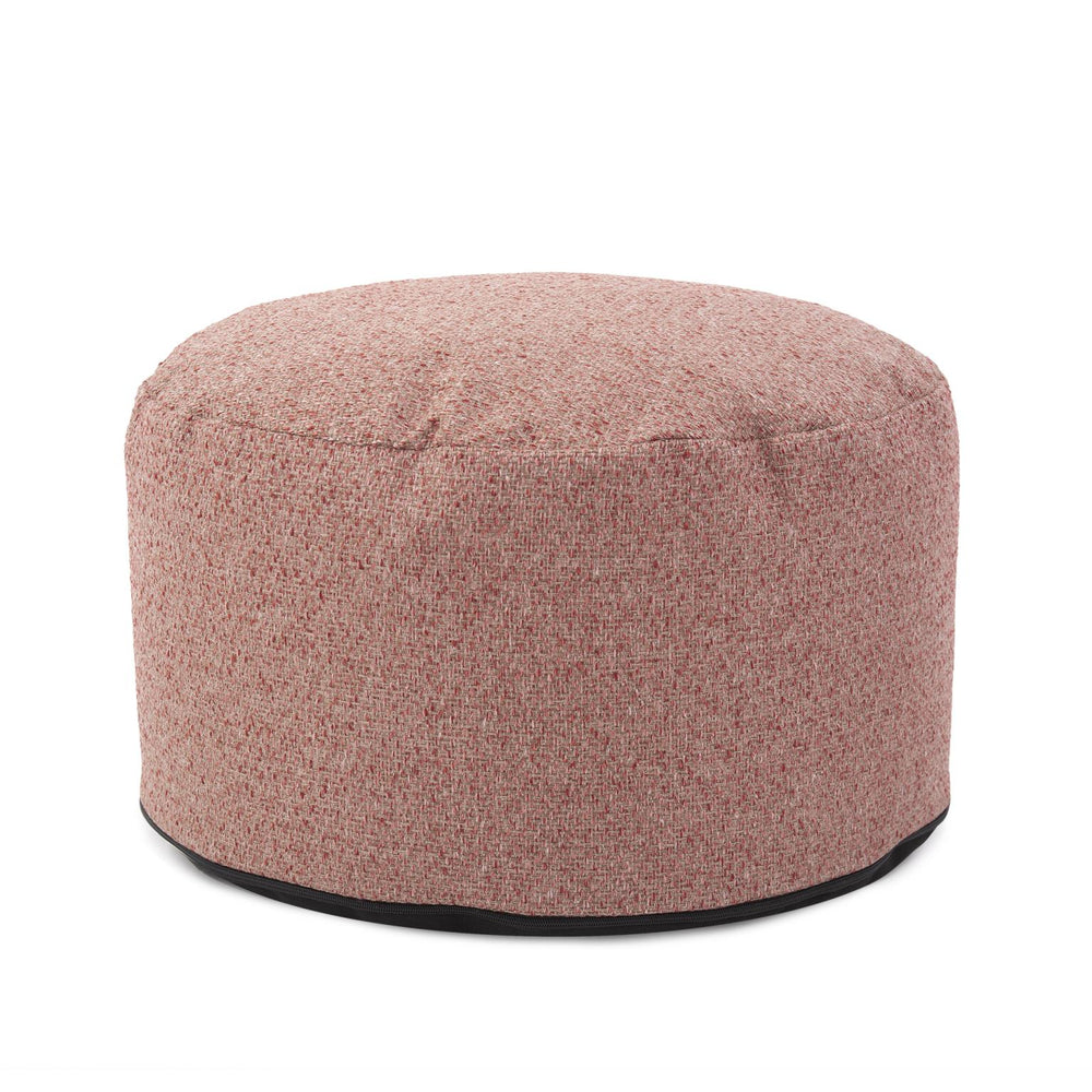 Howard Elliott Round Foot Pouf - Bold Leopard Print Design In Dynamic Colors For Modern And Stylish Interiors Pink 100% Polyester 871-1289-howard-elliott