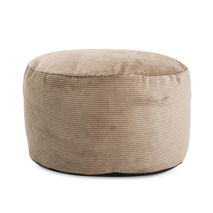 Howard Elliott Short Pouf: Luxurious Hand-sewn Faux Fur With Unique Ribbed Design For Ultimate Comfort And Style Brown 88% Poly,12% Nylon 871-1347-howard-elliott