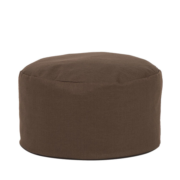 Howard Elliott Foot Pouf Luxurious Faux Fur Ottoman – Stylish Multi-functional Seating And Footrest For Any Room Brown 100% Polyester 871-202-howard-elliott
