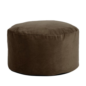 Howard Elliott Foot Pouf Luxurious Faux Fur Ottoman – Stylish Multi-functional Seating And Footrest For Any Room Brown 100% Polyester 871-220-howard-elliott
