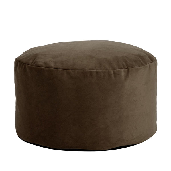 Howard Elliott Foot Pouf Luxurious Faux Fur Ottoman – Stylish Multi-functional Seating And Footrest For Any Room Brown 100% Polyester 871-220-howard-elliott