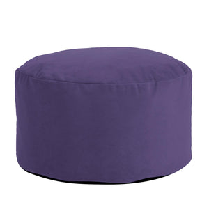 Howard Elliott Foot Pouf Luxurious Faux Fur Ottoman – Stylish Multi-functional Seating And Footrest For Any Room Purple 100% Polyester 871-223-howard-elliott