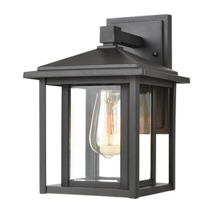 Solitude 11'' High 1-Light Outdoor Sconce - Matte Black 87130/1 Elk Lighting