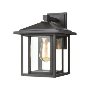 Solitude 1-Light Sconce in Matte Black with Clear Glass 87131/1 Elk Lighting