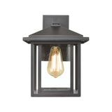 Solitude 1-Light Sconce in Matte Black with Clear Glass 87131/1 Elk Lighting