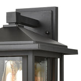 Solitude 1-Light Sconce in Matte Black with Clear Glass 87131/1 Elk Lighting